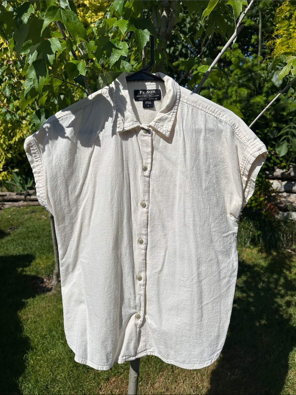 Filson Cream Short Sleeve Camp Shirt